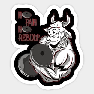 Bodybuilder Fitness Sport Beast Sticker